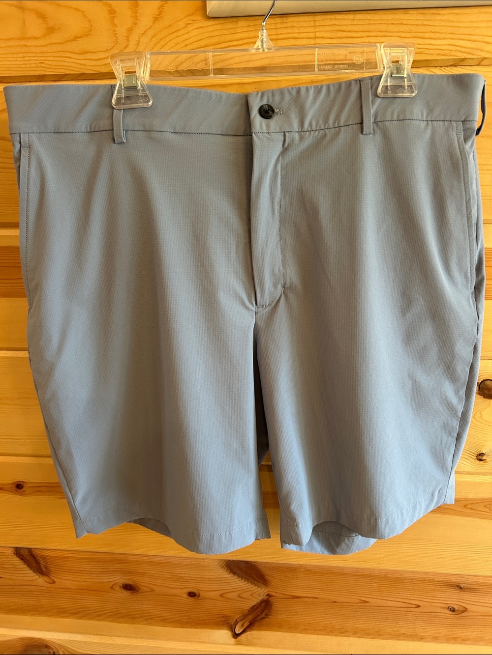 Walter Hagen Light Blue Flat-Front Golf Shorts